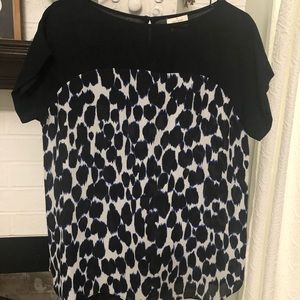 Kate Spade size 6 Leopard Top